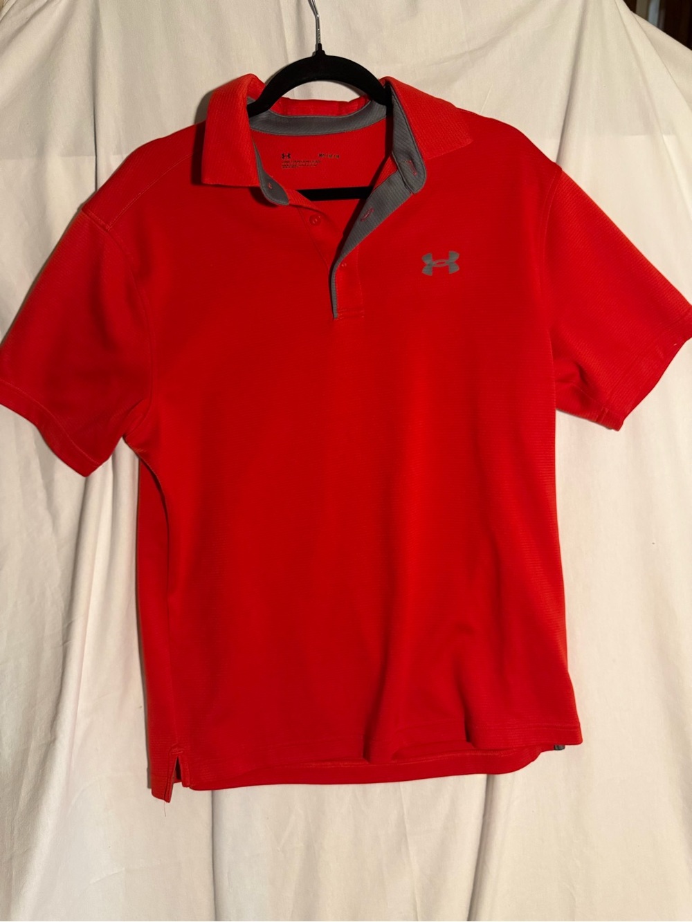 #429 Under Armour Men's Red Polo Shirt